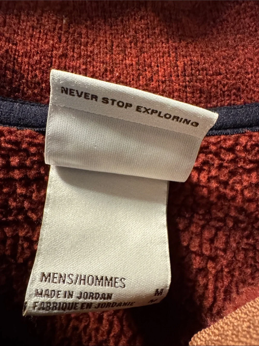 The North Face Men's Rust Red Half-Zip Fleece Pullover